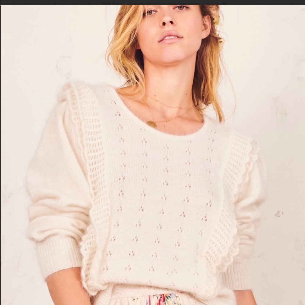 Loveshackfancy Jasmine Pullover NWT 💎💎💎